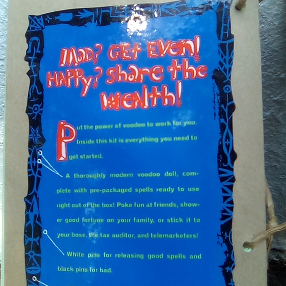 The Voodoo Doll Kit Book and Doll Set Vintage 1990s - Picture 7 of 12